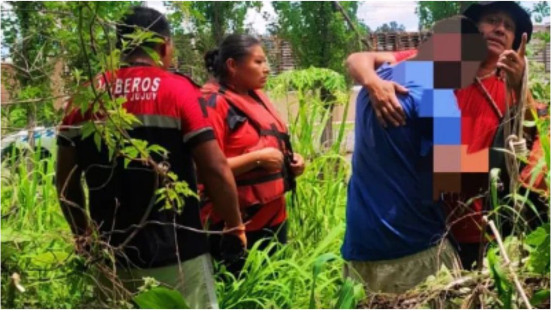Jujeño intentó lo peor en un canal y los policías evitaron una tragedia
