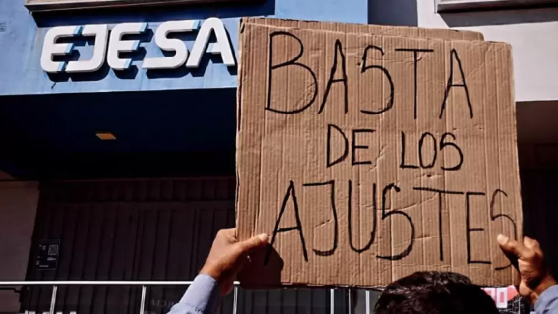 Crece el malestar con EJESA por cortes de luz y boletas carísimas: se viene una marcha masiva