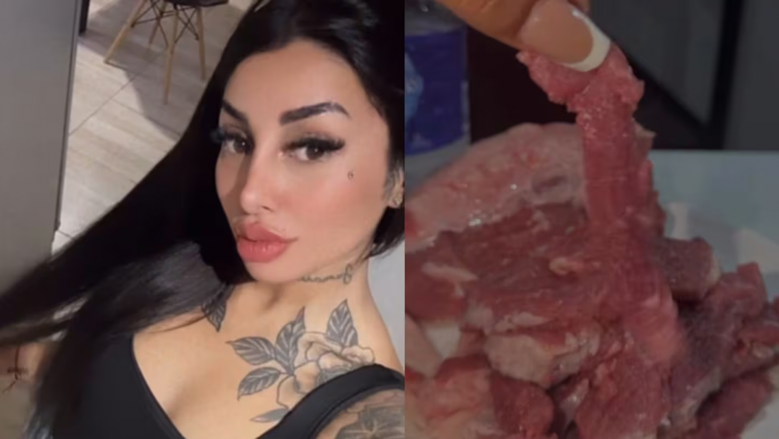 �Se agrand�? Tamara B�ez se puso a cocinar y no pudo "lidiar" con la carne