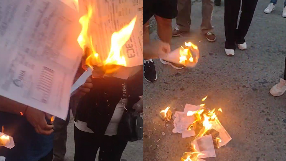 URGENTE: fuego en EJESA, vecinos hartos se manifiestan