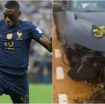 El francés Kolo Muani sufrió un fuerte accidente a horas de jugar un partido