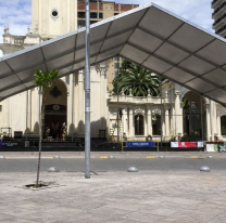 Campaña solidaria para pagar la carpa instalada afuera de la Catedral jujeña