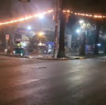 Temporal, tormenta el&eacute;ctrica, cables prendidos fuego y explosiones en pleno centro