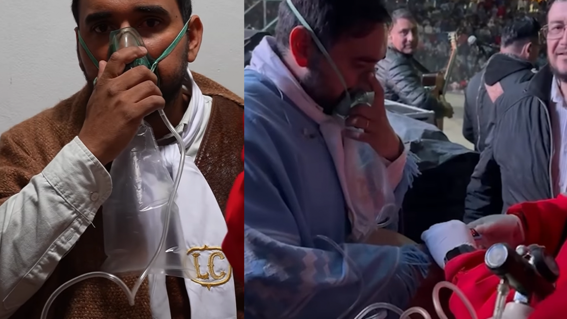 El peor momento de L�zaro Caballero en Jujuy: sin aire, necesit� ayuda para respirar 