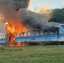Fuego en el Tren de las Sierras con 120 pasajeros a bordo