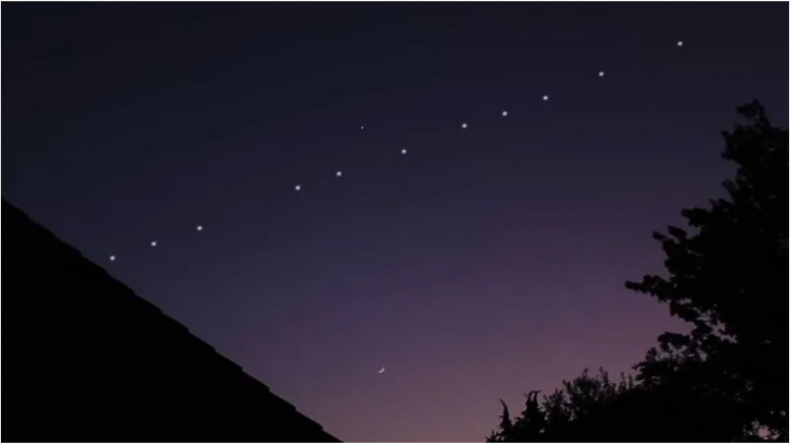 Esta noche se podr� ver el tren de sat�lites Starlink sobre el cielo de Jujuy