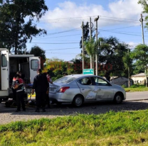 Se dieron con todo: motociclistas resultaron heridos tras un fuerte choque