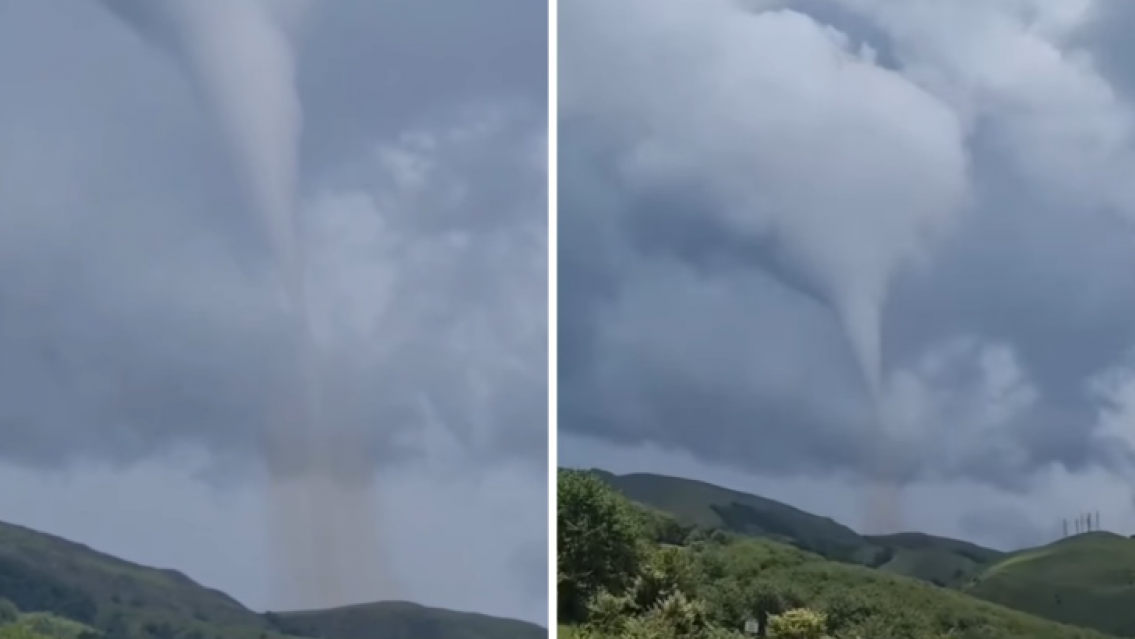 Susto en el norte por la aparición de un tornado en plena tarde