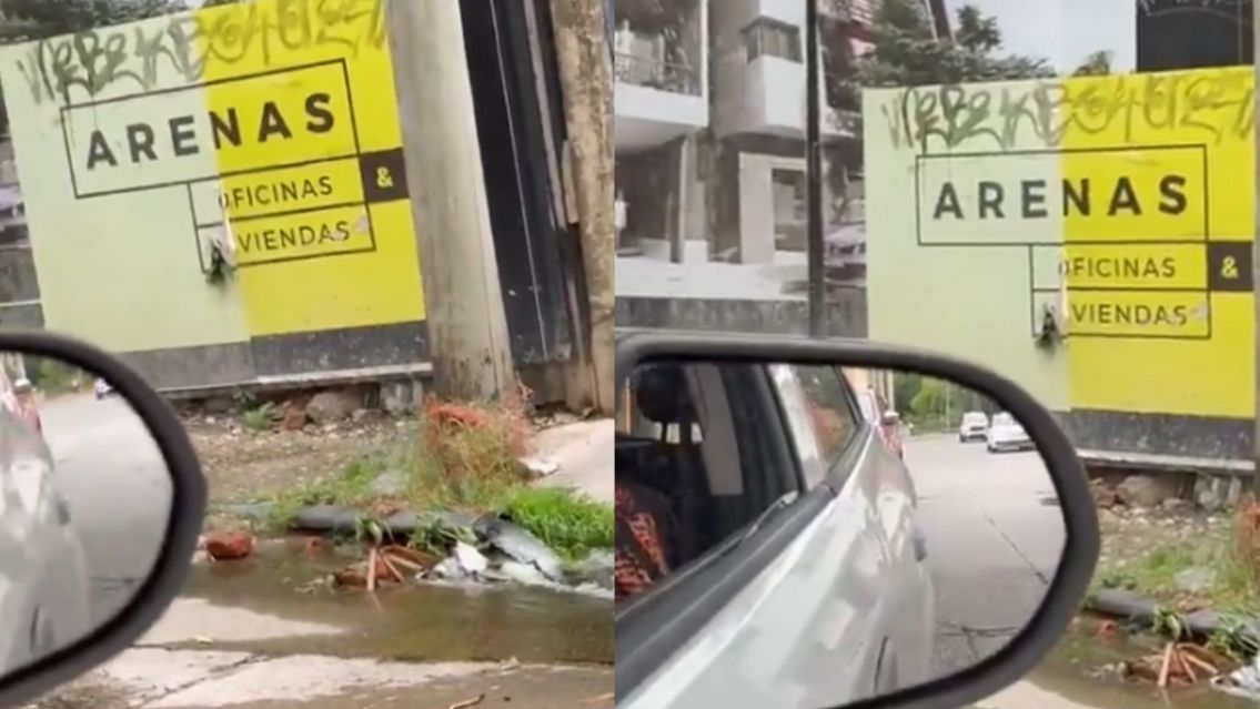 Derroche sin fin: una pérdida de agua lleva meses sin solución en plena calle jujeña