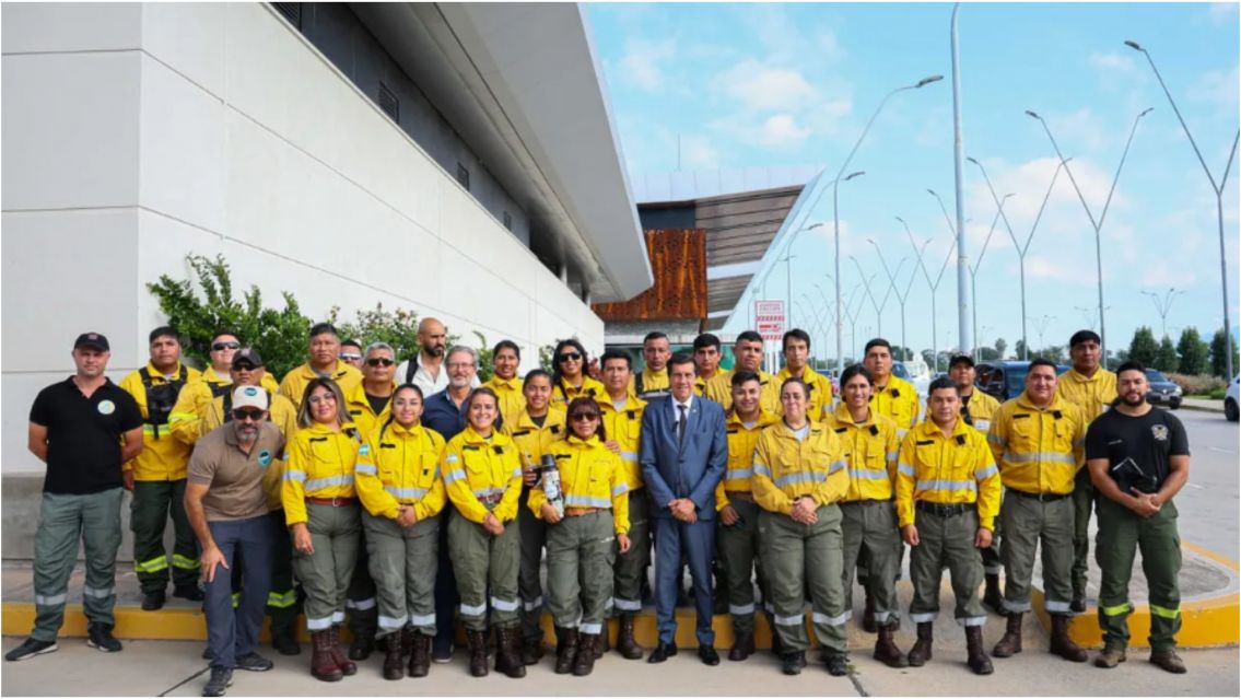 Jujuy envió brigadistas para luchar contra los incendios en la patagonia