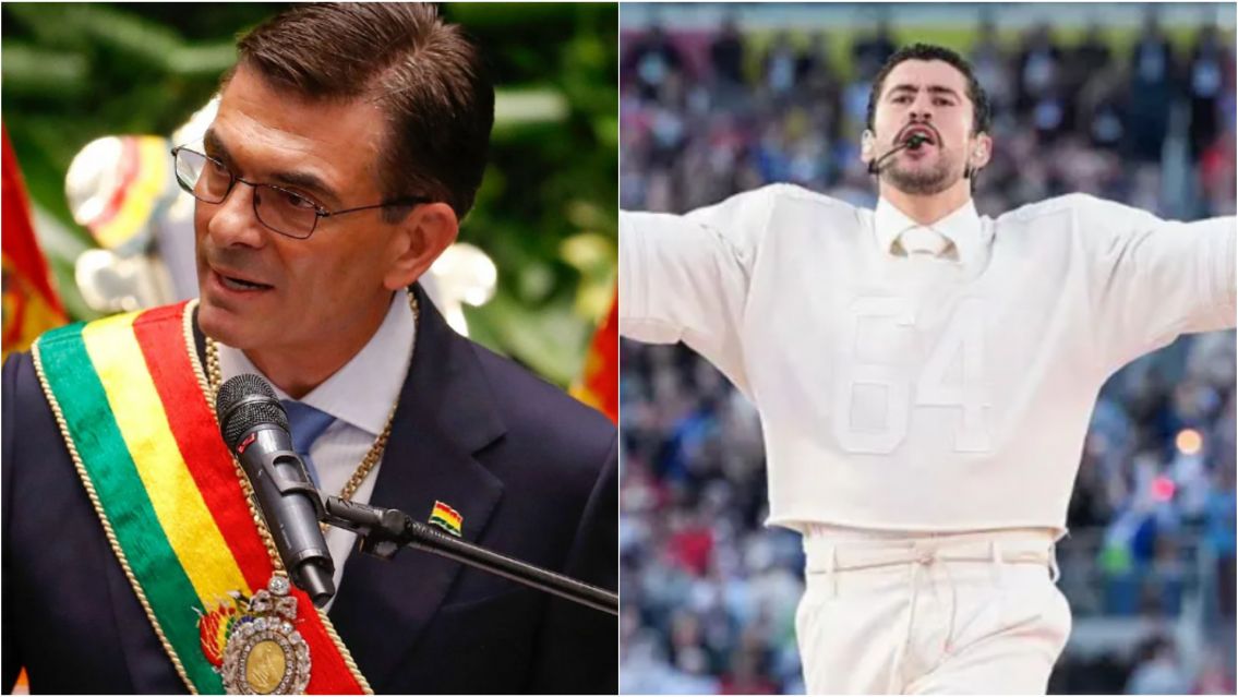 El presidente de Bolivia citó a Bad Bunny en un insólito discurso