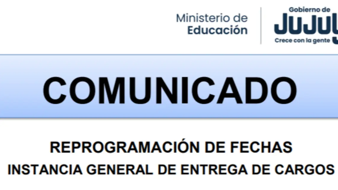 Atenci�n docentes: por el paro, reprogramaron la entrega de cargos en Jujuy