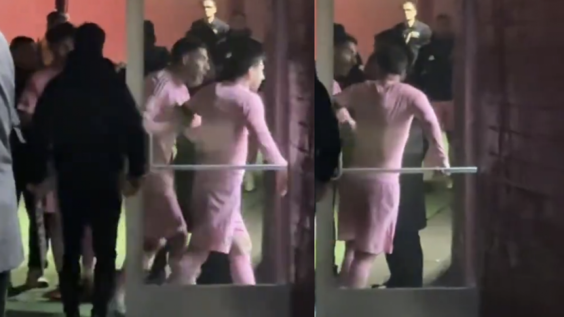 Messi sacado como nunca antes: lo tuvo que frenar su amigo Luis Su�rez