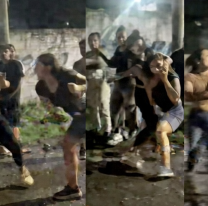 Mujeres norte&ntilde;as a las pi&ntilde;as en pleno carnaval: no las pod&iacute;an separar con nada