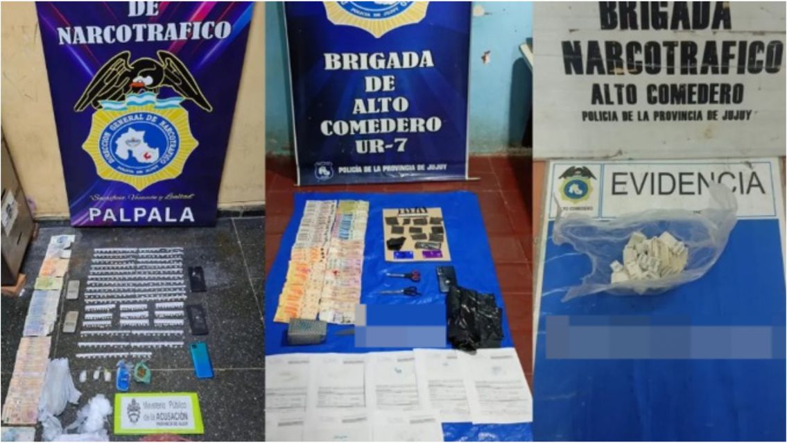 Mega operativo antidroga en Jujuy: 27 detenidos y más de mil de dosis incautadas