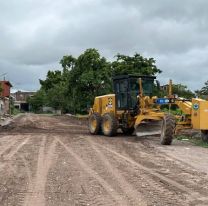 Tras el temporal, el Municipio interviene en el barrio Libertad de Perico