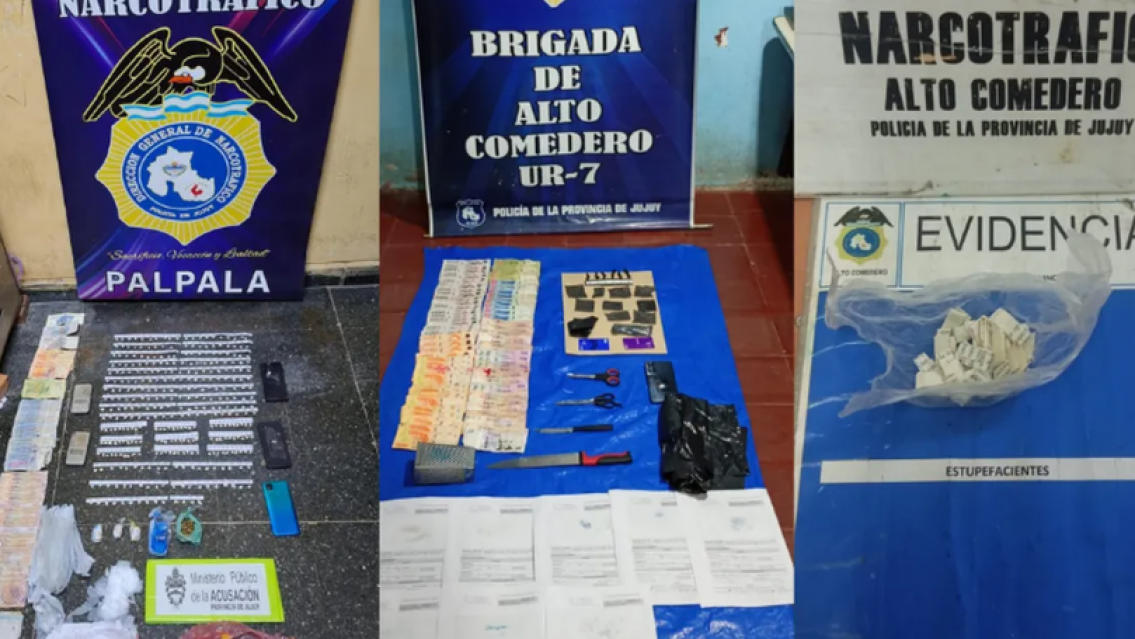 Golpe al narcomenudeo: 27 arrestados y m�s de 1.500 dosis fuera de circulaci�n en Jujuy