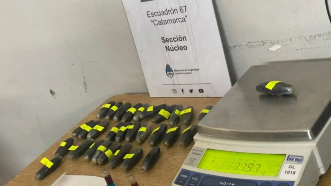 Jujuy: se descompens� porque ten�a 90 c�psulas de coca�na dentro