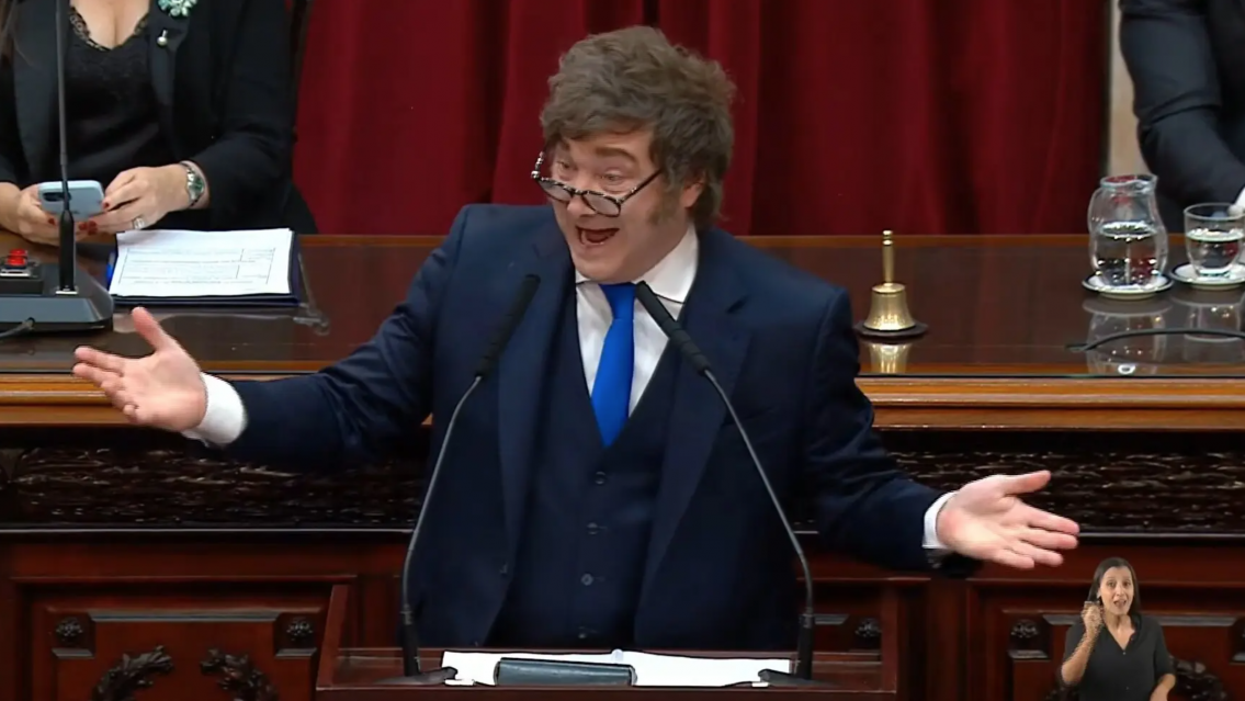 "Estamos saliendo del pozo": Las frases más fuertes de Milei ante el Congreso