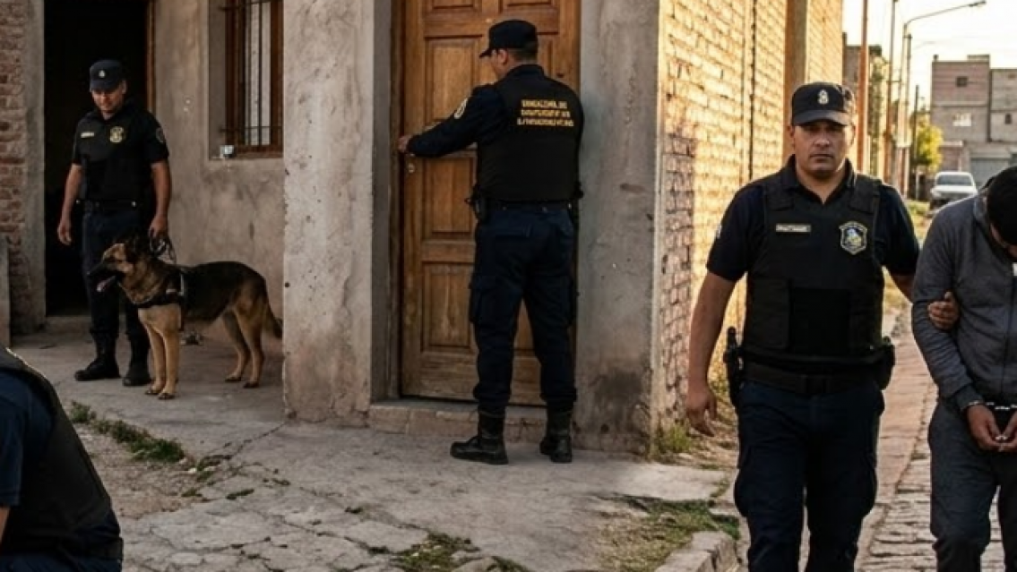 Fuerte allanamiento en Alto Comedero