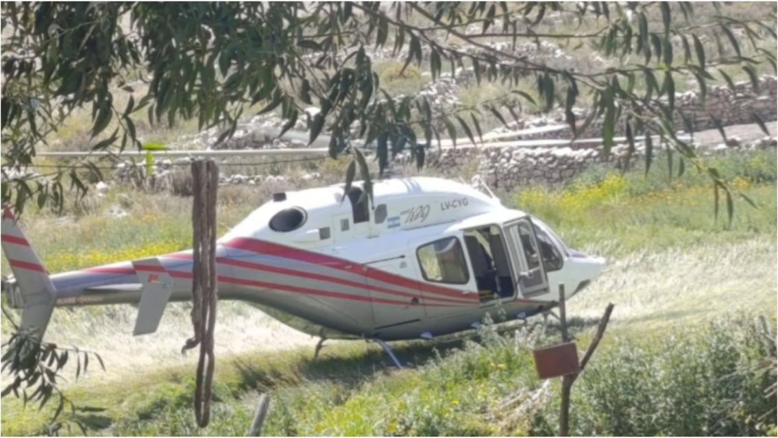 Rescataron a un norteño que se accidentó en un cerro de difícil acceso