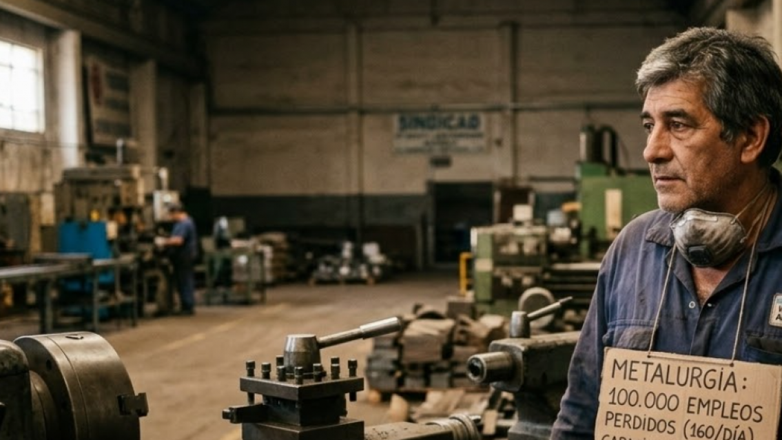 La industria pierde 160 empleos por día en Argentina, según un informe de la UBA