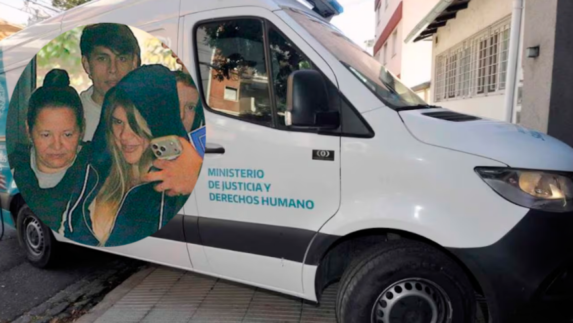 "Como una delincuente": encapuchada y con esposas trasladaron a More Rial