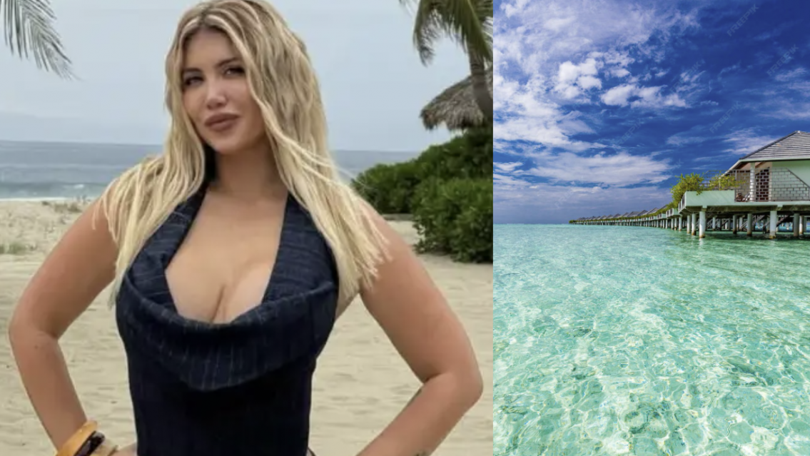 Este es el paraíso turquesa donde se instaló Wanda Nara con su novio