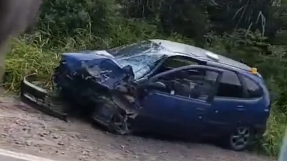 URGENTE: grave siniestro vial en Ruta 9, colisionaron un auto y una camioneta