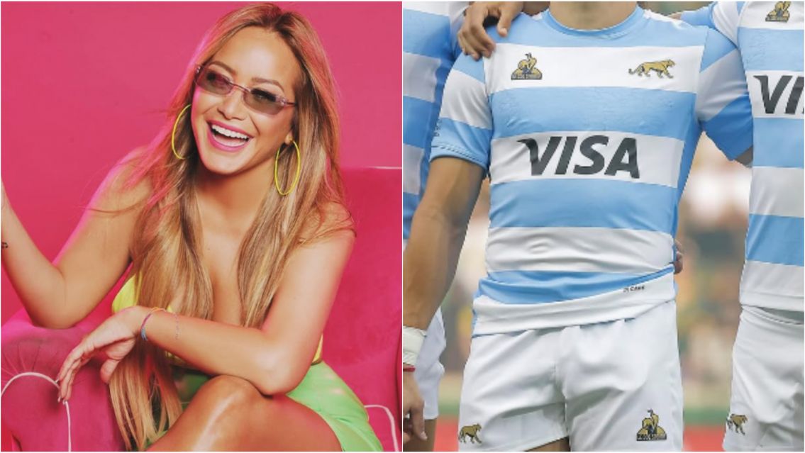 Karina La Princesita fue vista muy "acaramelada" con un jugador de Los Pumas