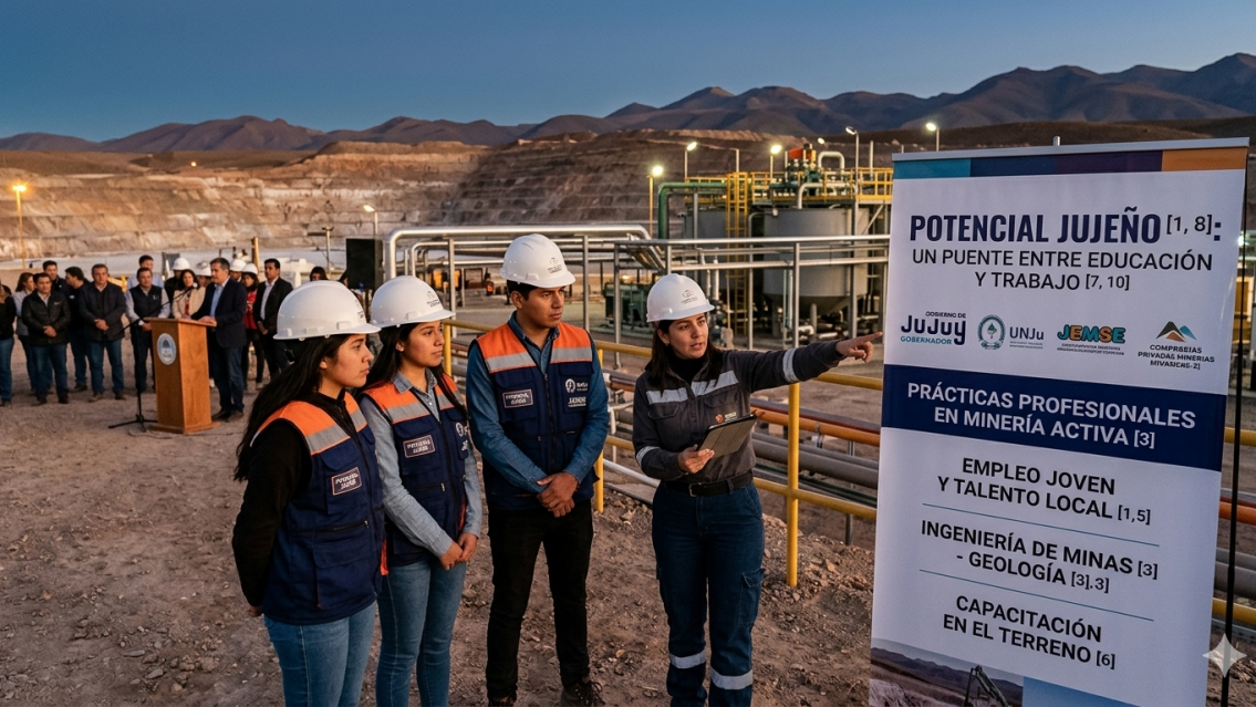 Minería en Jujuy: lanzan un programa para formar y emplear jóvenes