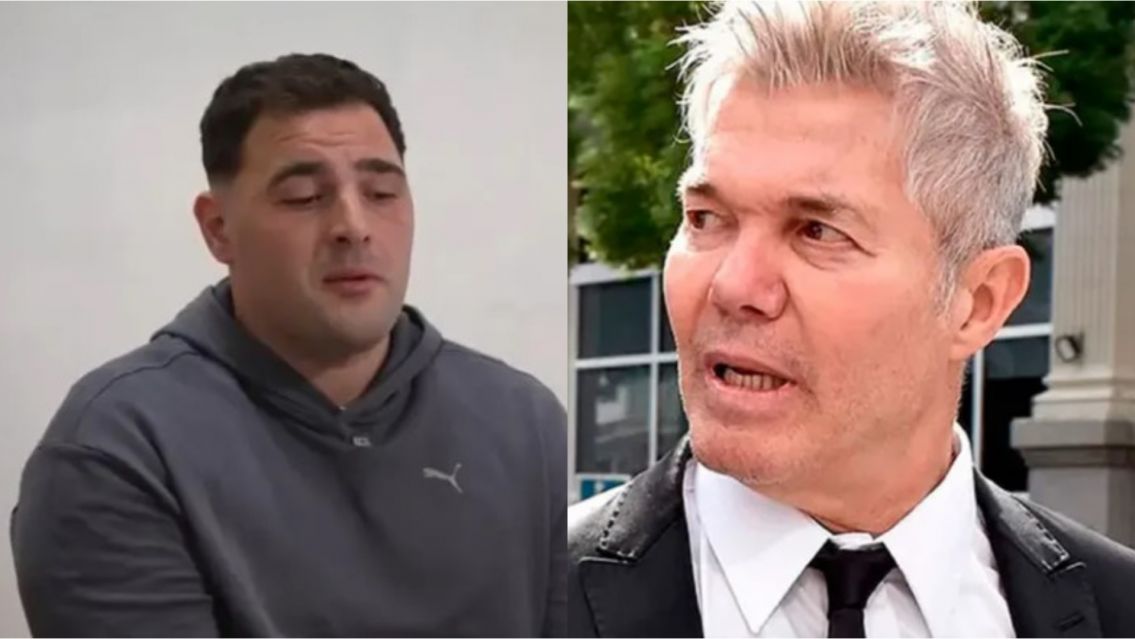 Burlando sali� al cruce y le peg� a Pertossi , tras romper el silencio desde la c�rcel