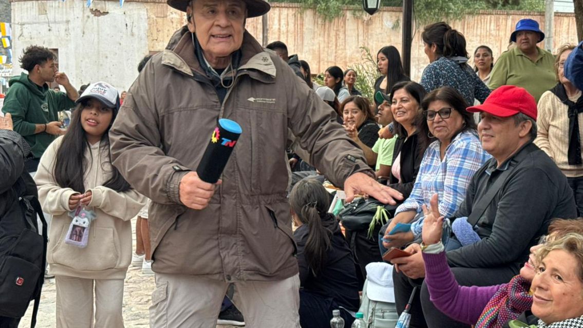TN en Jujuy: Julio Bazán llegó a Tumbaya para cubrir la llegada de la Virgen