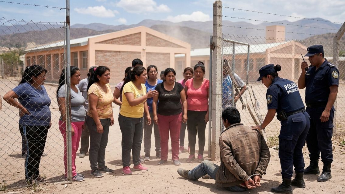 Hizo la peor asquerosidad en una escuela juje�a: vecinos lo agarraron y casi lo linchan