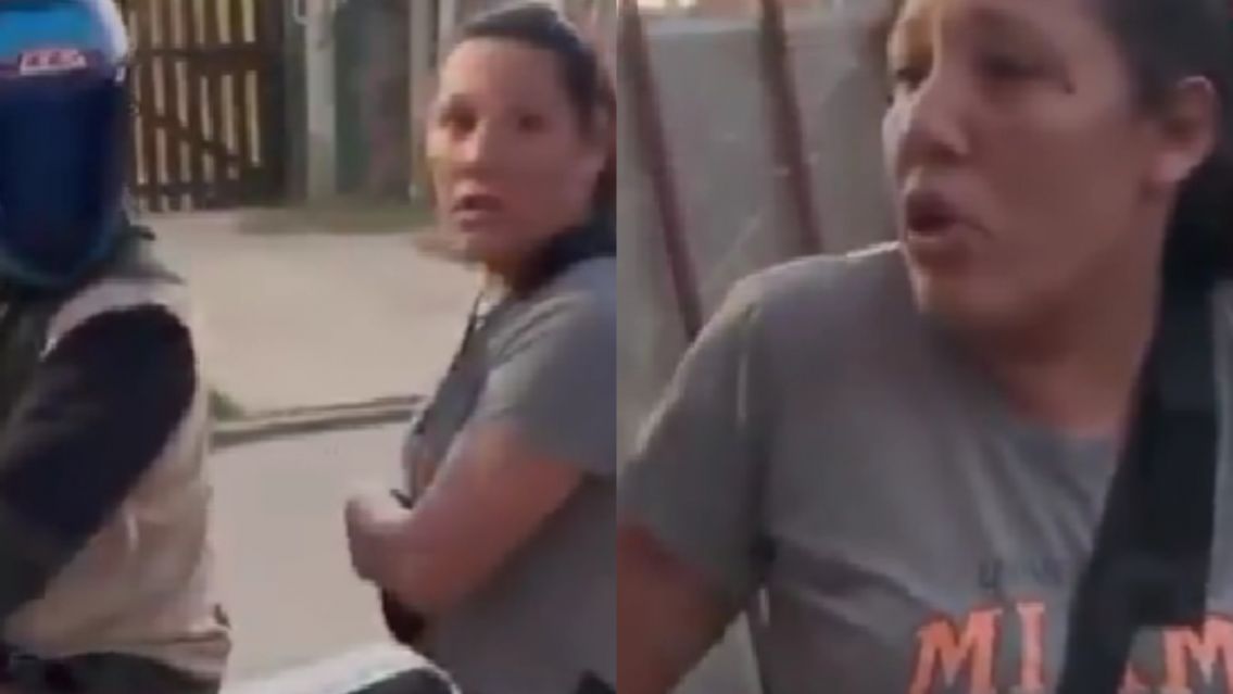 El marido la agarró muy cariñosa con un "DiDi moto" y se puso tóxico
