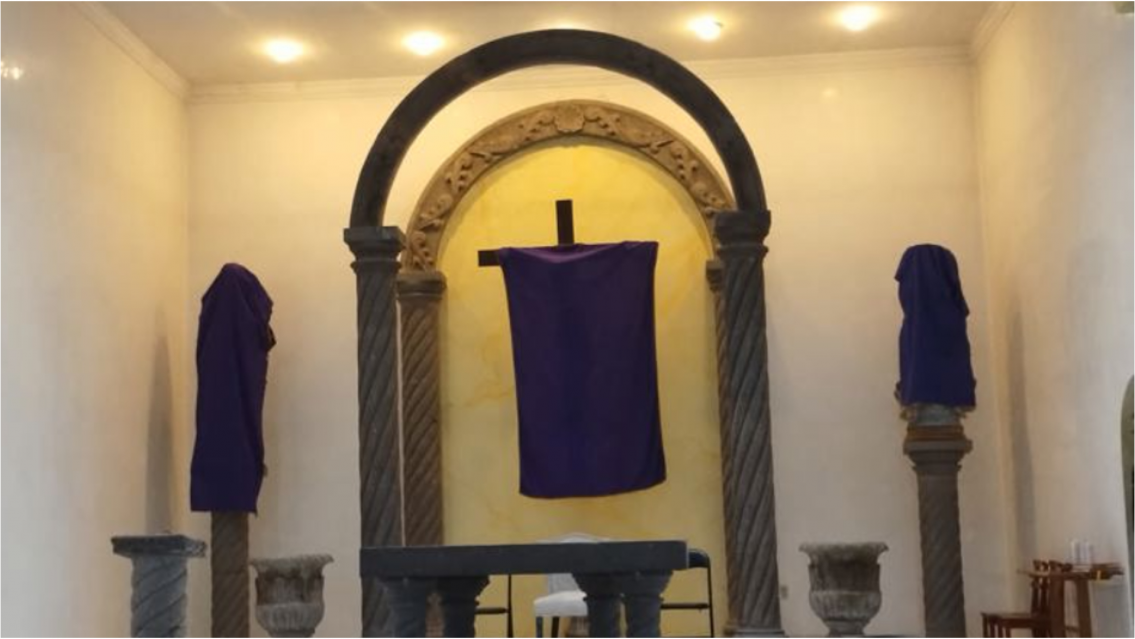 Ya se destaparon las im�genes de las iglesias: la costumbre en estas Pascuas