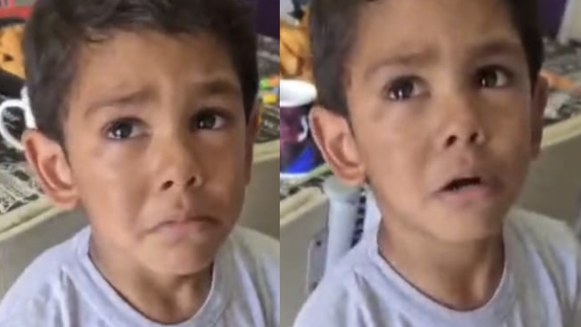 Este es el desgarrador video donde el nene de 4 a�os ped�a "NO" ir con su mam�