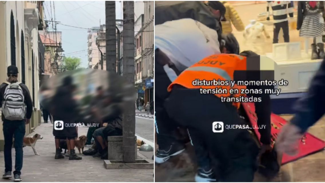 �Qu� pasa en el centro de Jujuy? Advierten por la presencia de violentos y gente consumiendo 