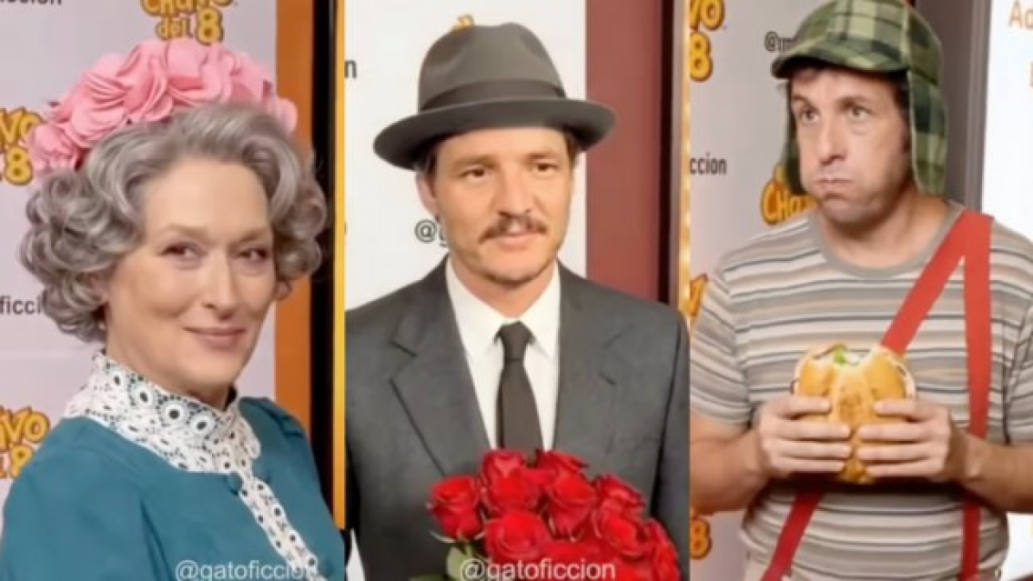 El Chavo del 8 con Pedro Pascal, Bad Bunny, Meryl Streep, Adam Sandler y Anne Hathaway