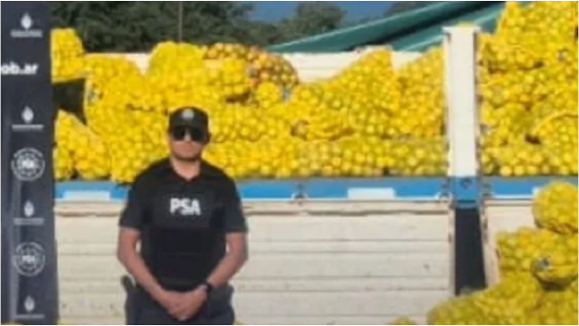 Limones "envenenados": cay� la banda que escond�a droga en un cami�n de fruta