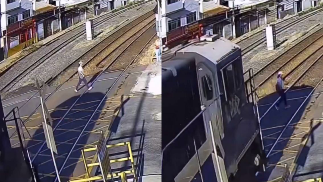 Murió por llevar los auriculares puestos: el video que impactó a todos