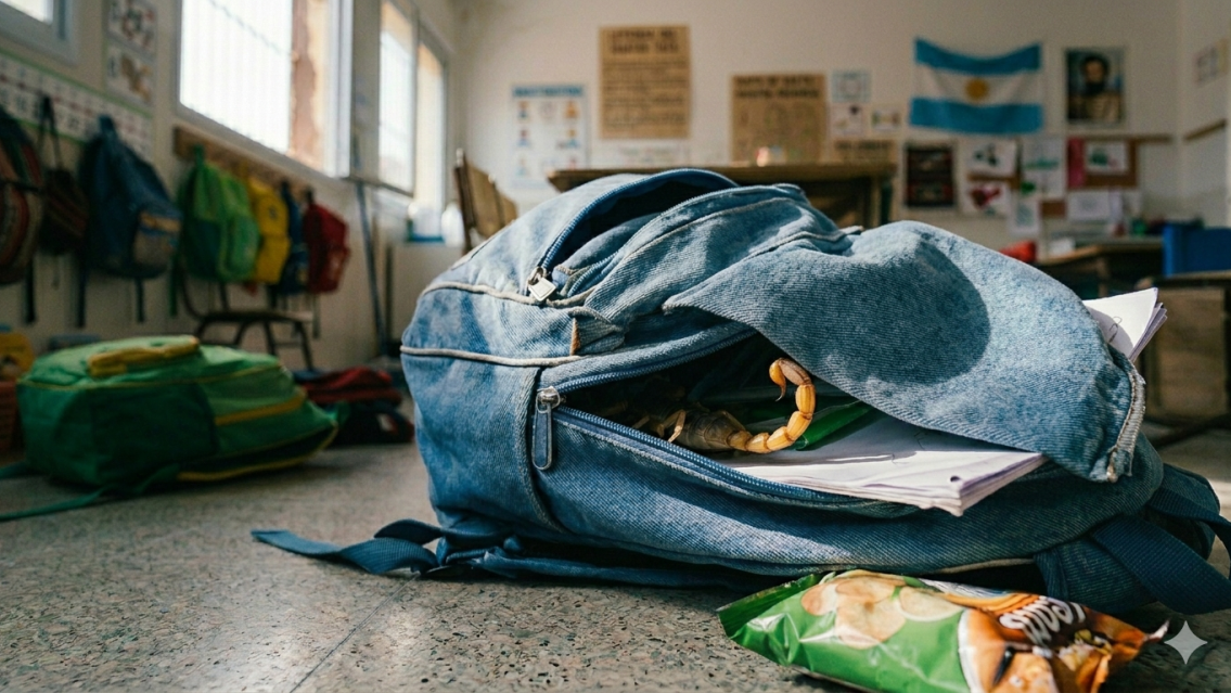 Alarma en una escuela: un nene de 4 años fue picado por un alacrán y terminó en el hospital