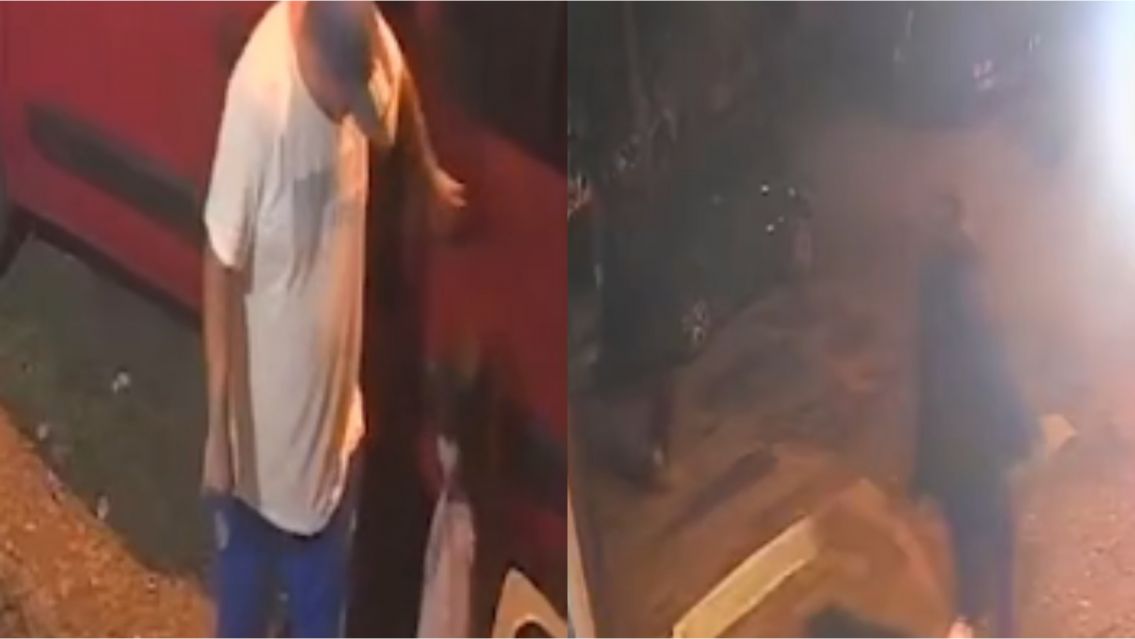 Atacaron a un hombre con su nietita de 4 a�os al lado y todo qued� grabado