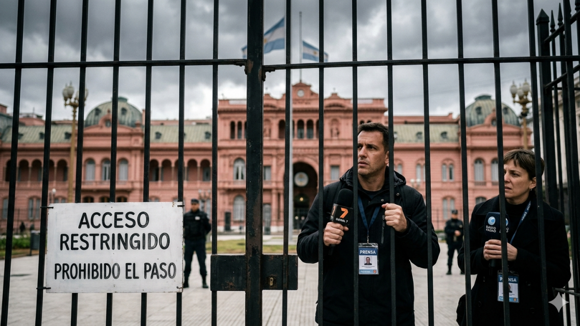 La Casa Rosada cerr� el acceso a periodistas acreditados por tiempo indeterminado