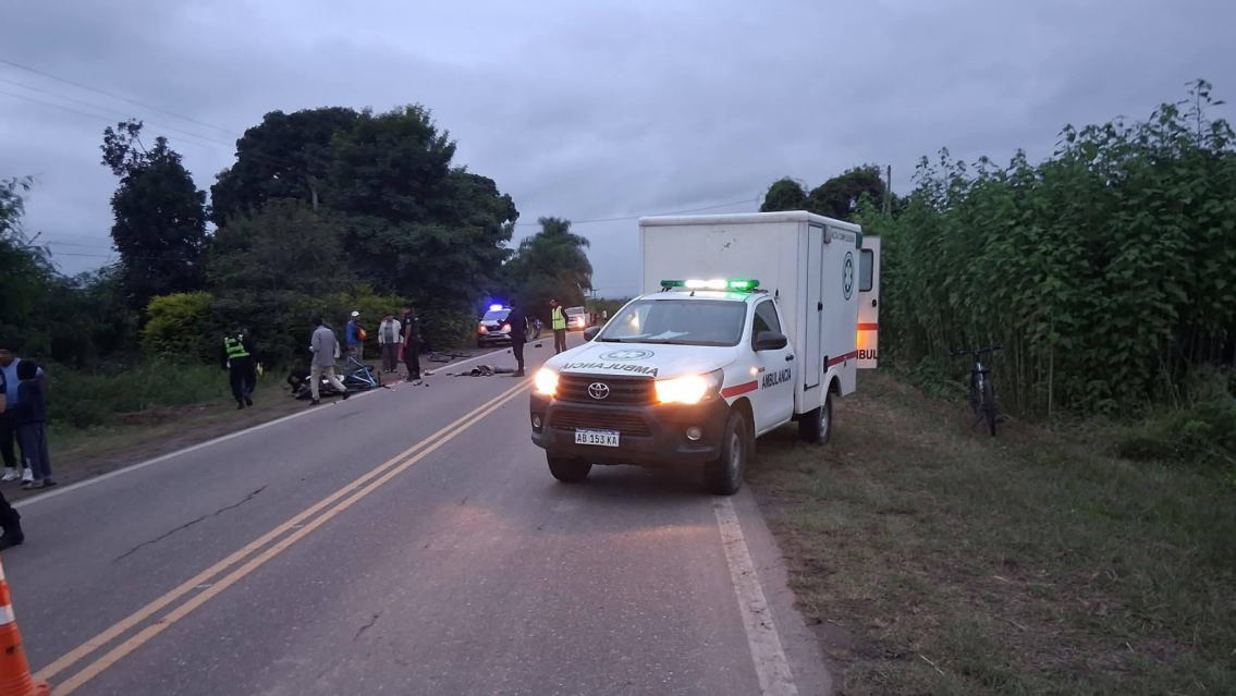 Tragedia en Jujuy: murió un motociclista en ruta 84 y un nene pelea por su vida