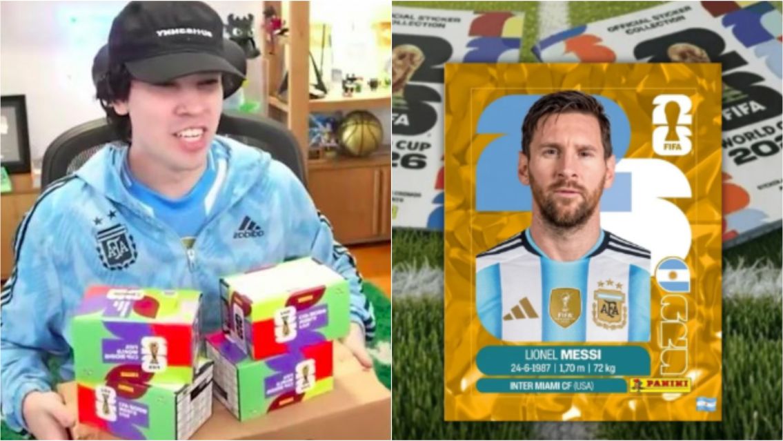 Locura por el Mundial: Spreen abrió miles de figuritas y encontró la de Messi