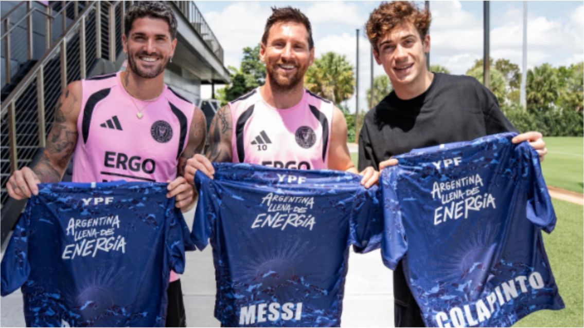 Sue�o cumplido: Colapinto conoci� a Messi en Miami