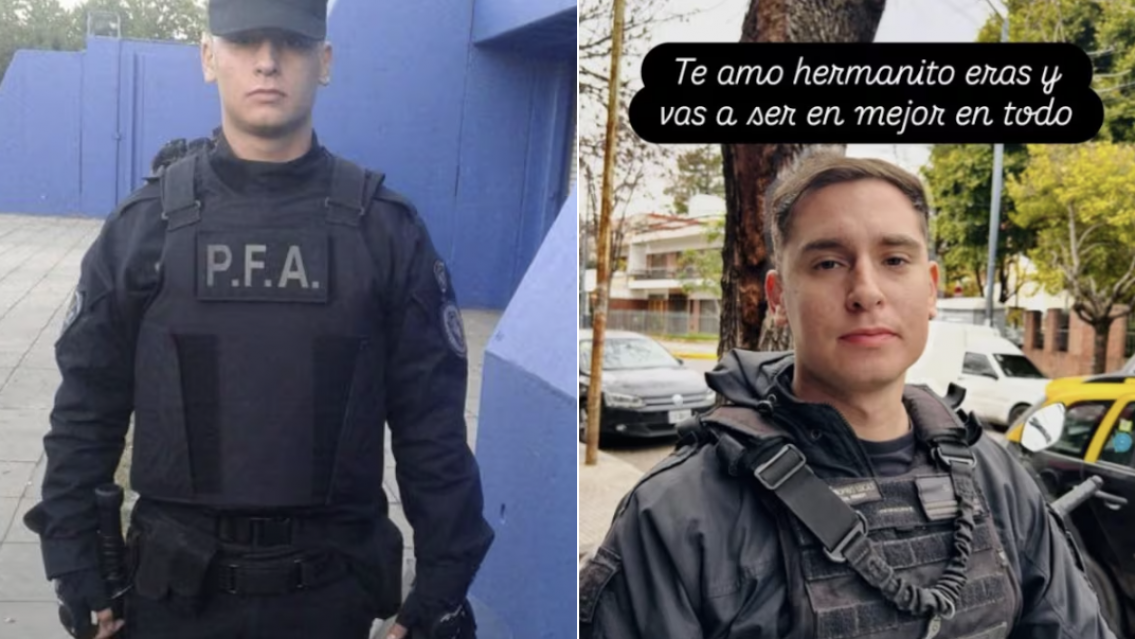 Joven polic�a muri� aplastado: as� le dieron el �ltimo adi�s