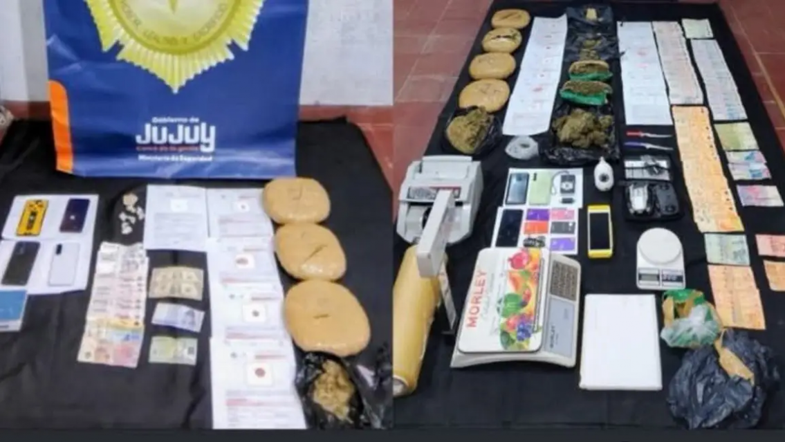 Golpe a la delincuencia en Jujuy: 13 detenidos y droga incautada en un operativo