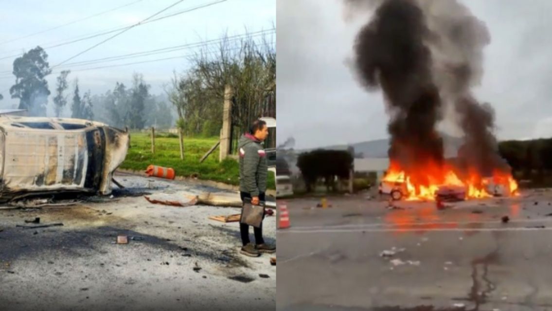 Brutal accidente: un cami�n perdi� los frenos, choc� 12 autos y provoc� una tragedia